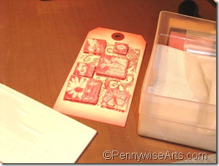 7. Bead all cut-out shapes; apply to base with foam squares
